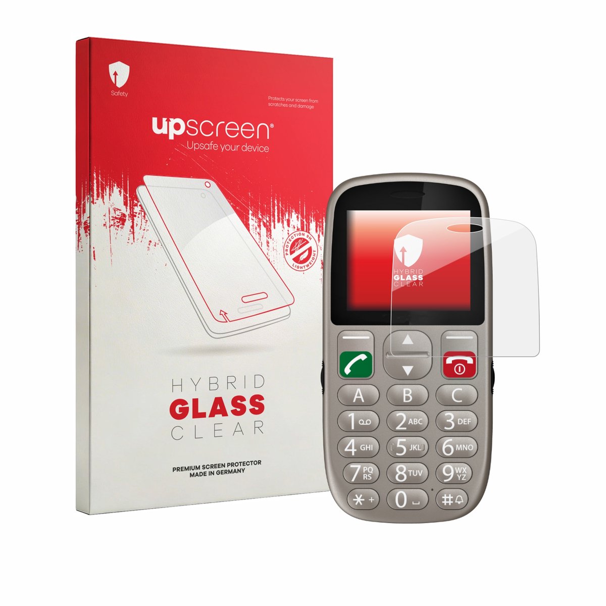 upscreen - Screenprotector voor Gigaset GL395 - Folie Beschermfolie Beschermglas transparant