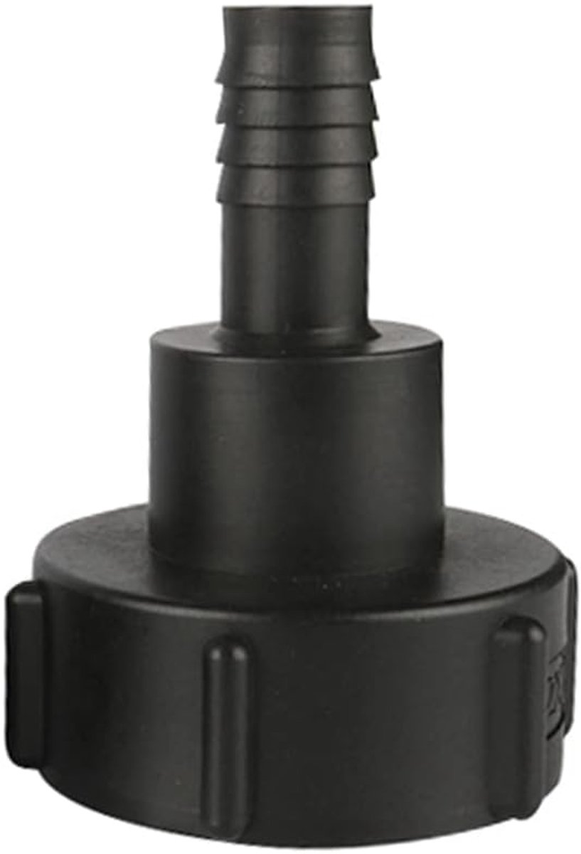 Tankslangadapter 60 mm, grove schroefdraad, import naar 20 mm, voor tuinslang, ventieladapter, slangaansluiting, gereedschap