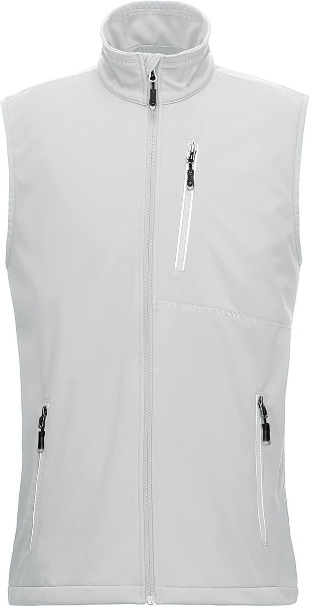 33,000ft Lichtgewicht softshell vest voor heren, waterdicht winddicht loopvest, ademend vest, gilet mouwloos jack voor fietsen, hardlopen, wandelen, golf, werk