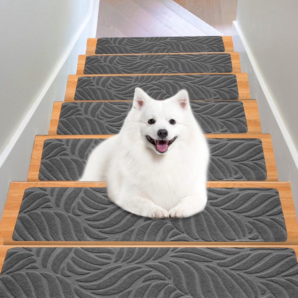 Trapmatten non-slip 76 x 20 cm - zelfklevend - set van 15 - voor veilige trappen