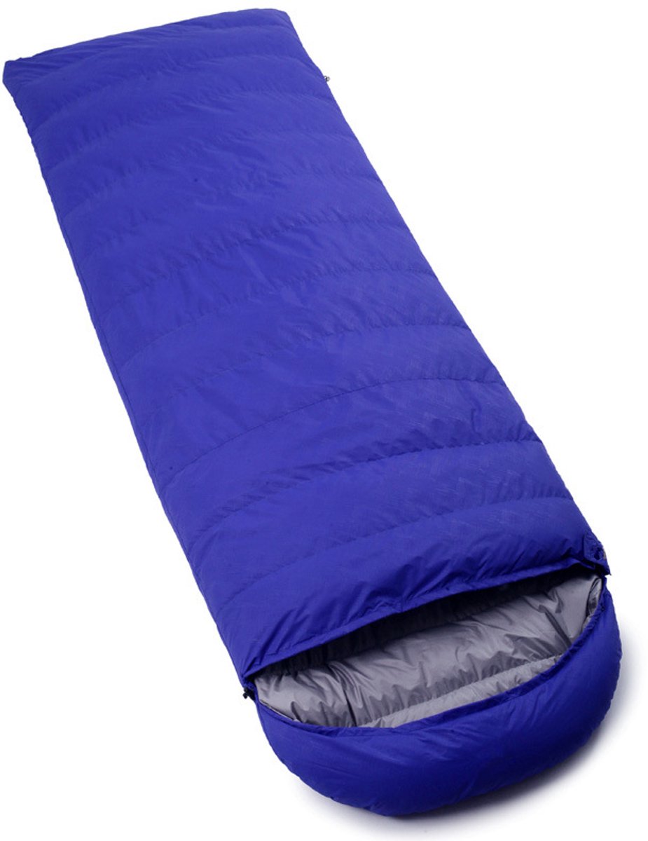 Dons-slaapzak (Donsalternatieve vezel / Donsachtige vezel) – Model: envelop – Waterdicht en ademend – Geschikt voor thru-hiking-backpacken en kamperen – Geschikt voor vier seizoenen – 600 g (0–15 °C)-210 x 80 cm