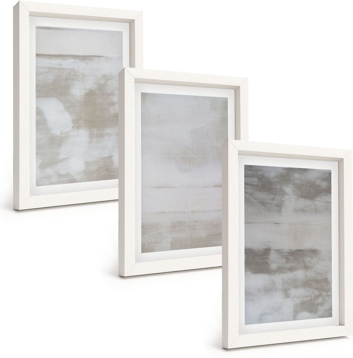 Tulup 3-Delige Schilderij Set - Versleten texturen, moderne industriële stijl - 20x30 - Wanddecoratie - Schilderijen Set - Kantoor - Moderne Wanddecoratie
