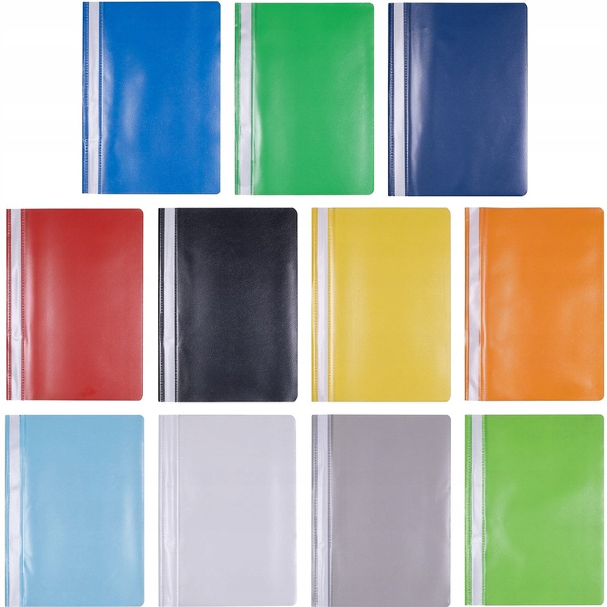 Kantoorartikelen A4 PP Blauwe Kaart met Metalen Klem - 200 Vel