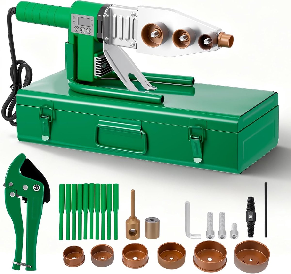 Welding machine for inlet, 2000W for Ppr pipes Professional welding machine for plastic pipes ø20–63mm with digital - ShopVlot