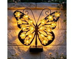 Merkloos Muurlamp Solar - Solar-wandlamp voor buiten - Buitenverlichting Solar - Solar-tuinverlichting - Solar-buitenverlichting geschikt voor balkons of schuttingen
