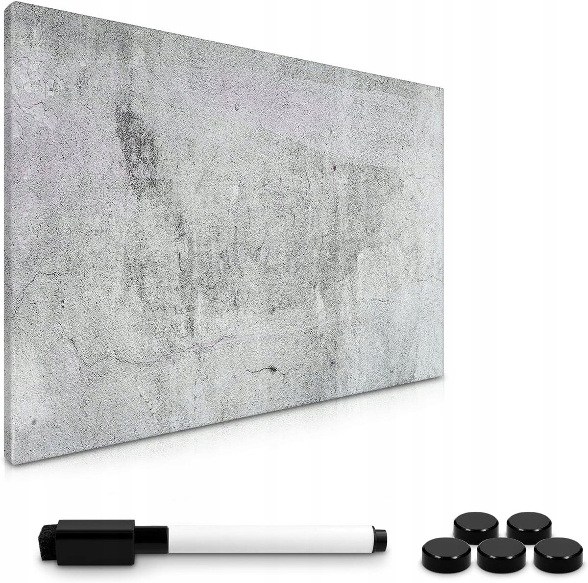 Navaris Magnetisch Bord 60x40cm - Betonlook