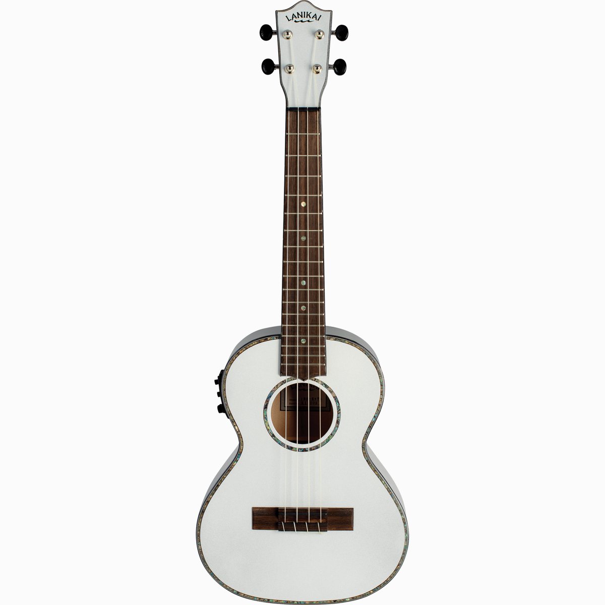 LANIKAI LKUJMS-EWT1 Tenorukelele, Julia Michaels White Pearl Signature, voorverste