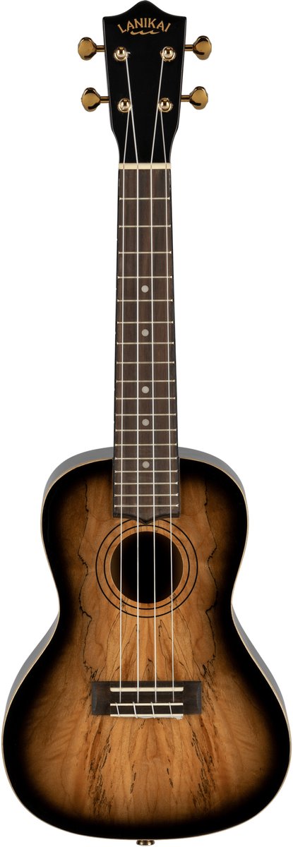 LANIKAI LKUSMBB-CX Concertukelele, Spalted Maple Series, Tas