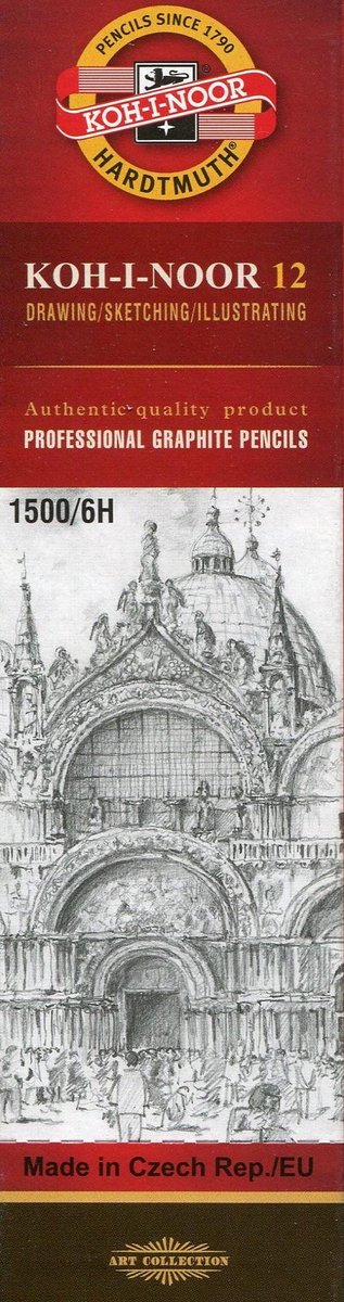 Merkloze 6H Tekenpotloden - Set van 12 Stuks