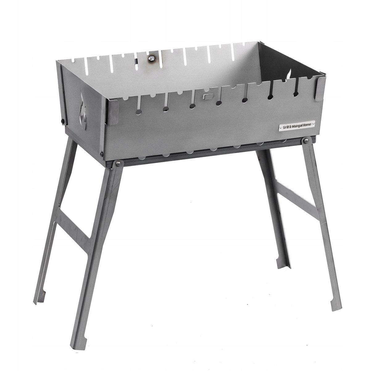 Mangal Grillkoffer 8 Spiesjes, Opvouwbaar, 2mm Staal