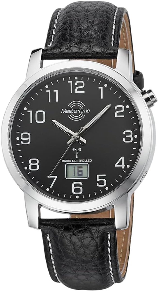 Master Time Funk MTGA-10576-24L Men's Analogue Digital Watch with Leather Strap - ShopVlot