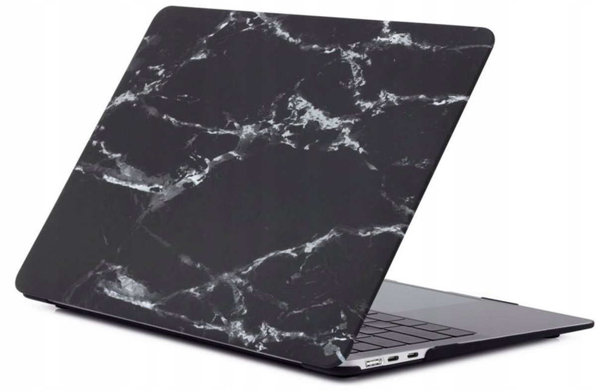 Hoes MacBook Air 13.6 M2 A2681 - Donkere Marmer Look