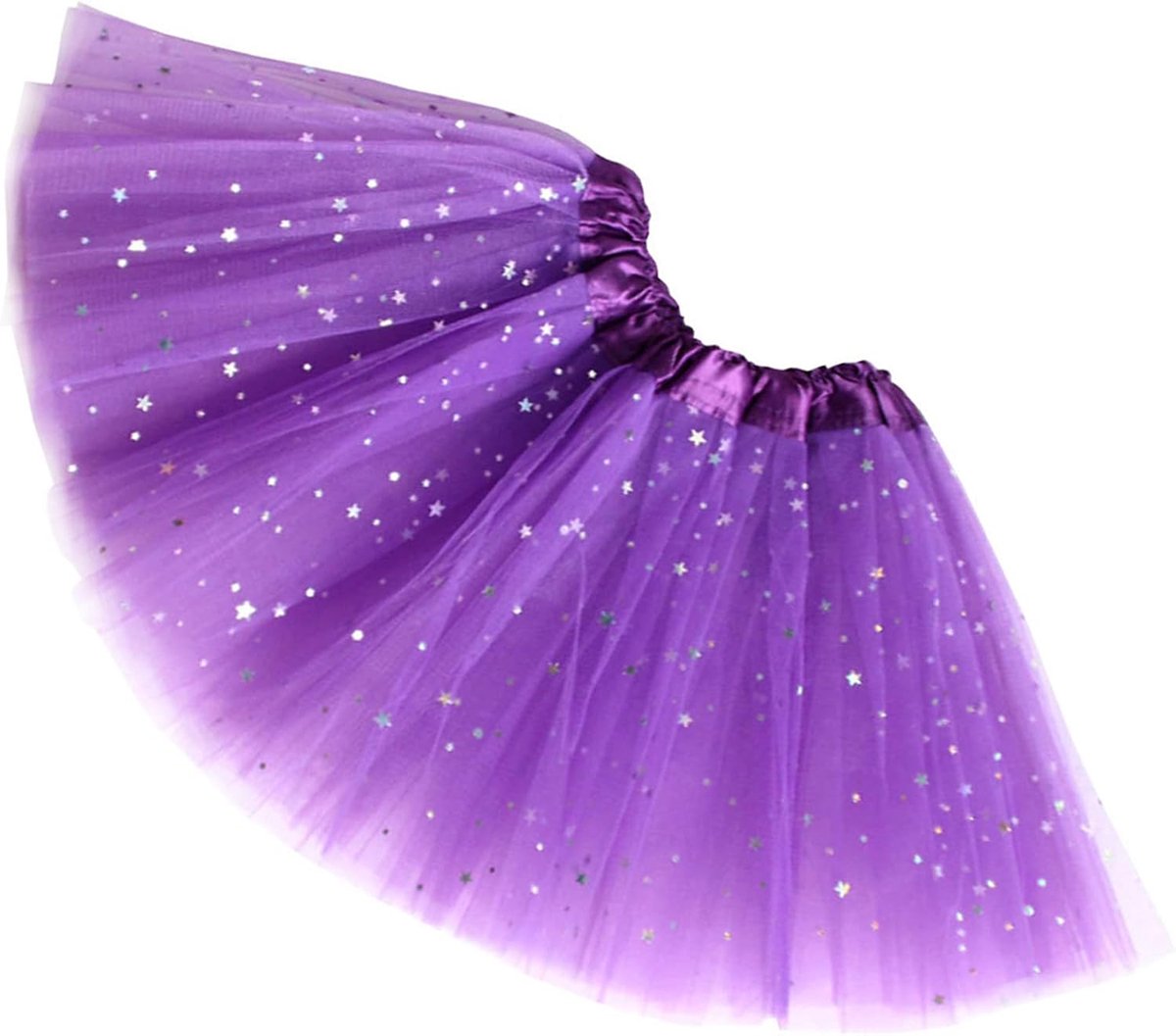 Girls' Tutu Skirt with Glitter Sequins Tulle Layered - ShopVlot