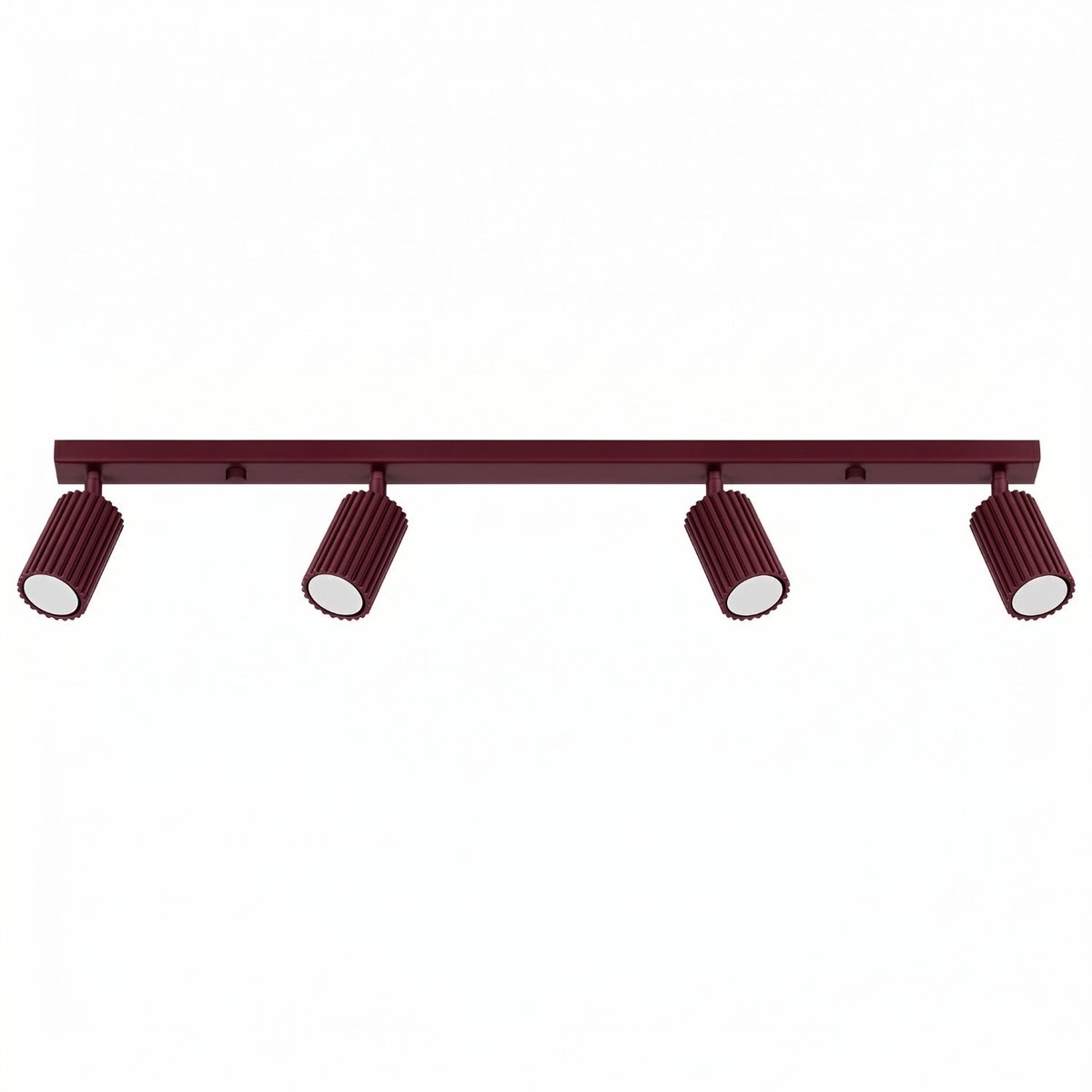 Sollux Lighting Plafondlamp KARBON - GU10 - bordeaux - aluminium - 81x6.5x16.5cm