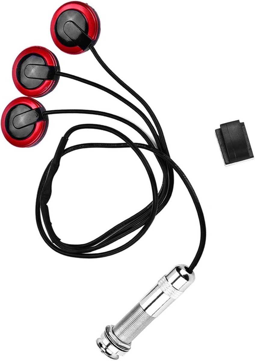 Selbstklebende Tonabnehmer Transducer Mikrofon mit Endpin Jack f¨¹r Gitarre String Instrument - ShopVlot
