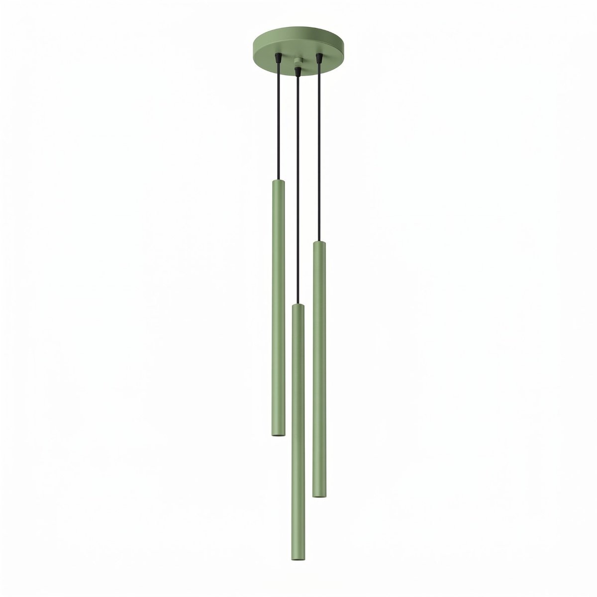 Sollux Lighting Hanglamp PASTELO - G9 - salie - staal - 19.5x19.5x115cm