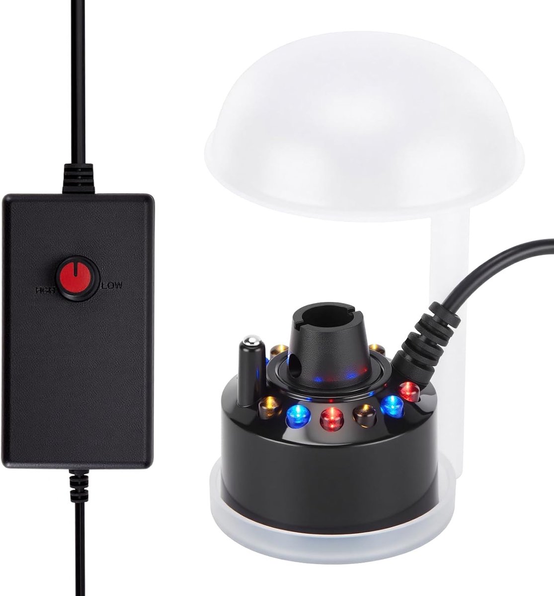 FITNATE Nebler Ultrasonic Nebulizer, 12 LEDs, Black - ShopVlot