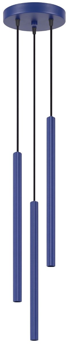 Sollux Lighting Hanglamp Arche - G9 - ultramarijn - staal - 20x20x120cm