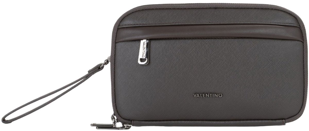 VALENTINO toilettas Karo Soft Cosmetic Case Moro donkerbruin