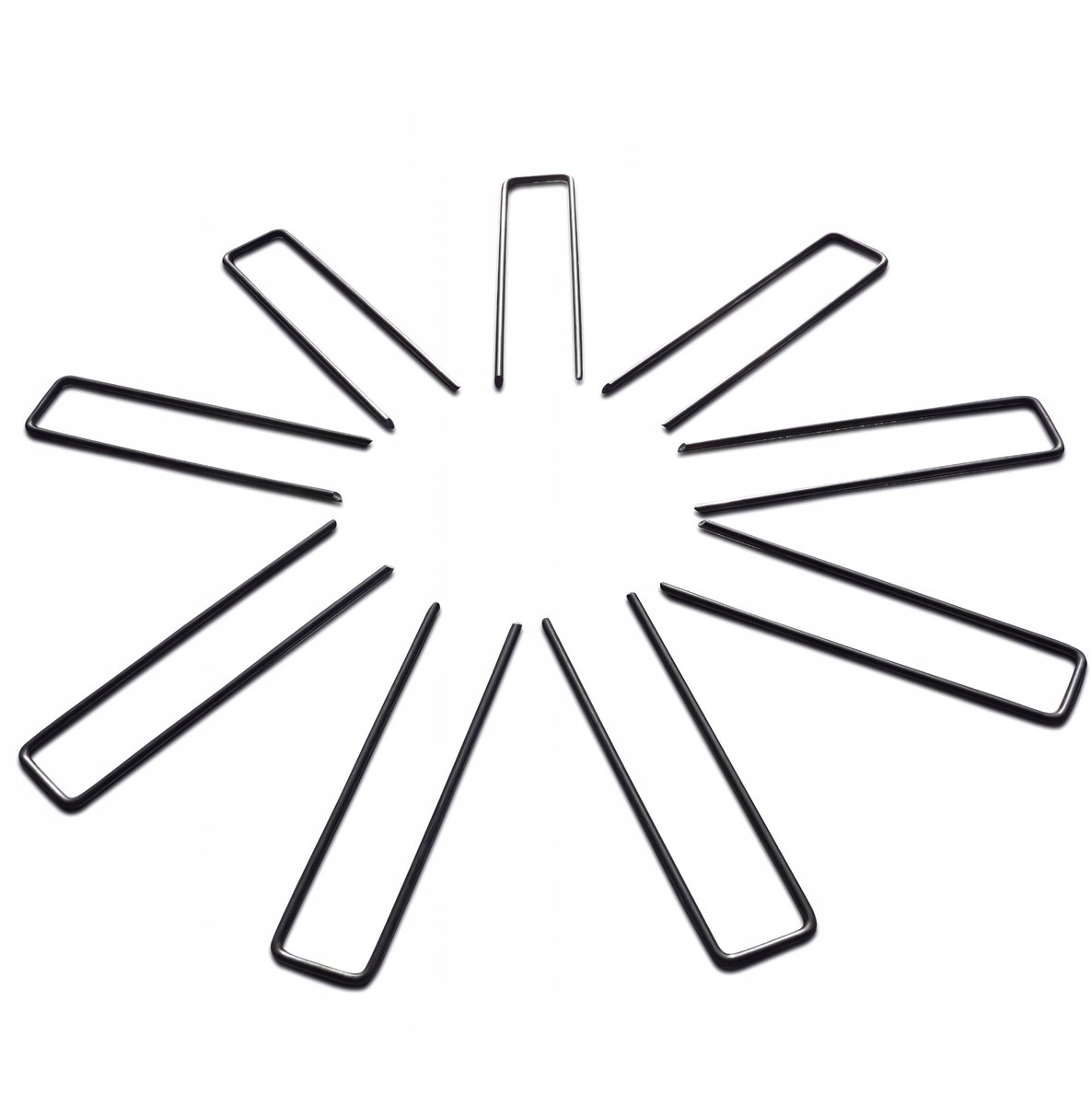 100x U-Vormige Grondpennen 15cm 4mm Staal voor Agrisdoek