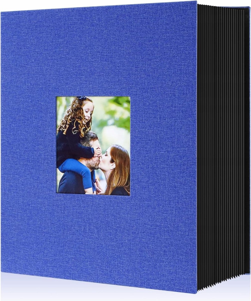 Linnen Fotoalbum Blauw XL - 1000 Foto's 10x15 cm