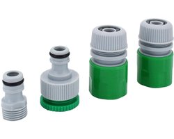 TIFLER Tuinslangadapterset, slangstuk, kraanstuk 1/2 inch en 3/4 inch - ShopVlot