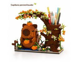 Namajunas – Capybara Bouwpakket – Bouwspeelgoed & Bouwpakket voor Kinderen en Volwassenen, Capybara Pennenbakje, Decoratief Model voor Bureau & Huis, Creatief Cadeau voor Kerst, Nieuwjaar & Oudjaar, Niet geschikt voor LEGO