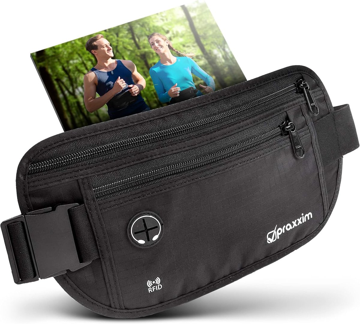 praxxim The Belt Bag for Jogging - Perfect Fit Running Bag - Waist Bag for Men and Women - Waist Bag - ShopVlot