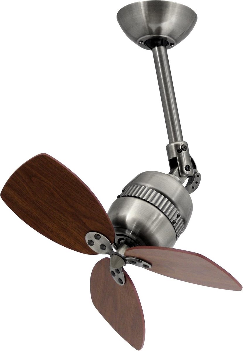 Plafondventilator - Tin Antiek - 45,7 cm - Duurzame en Stille Motor - Voor Kleine Ruimtes