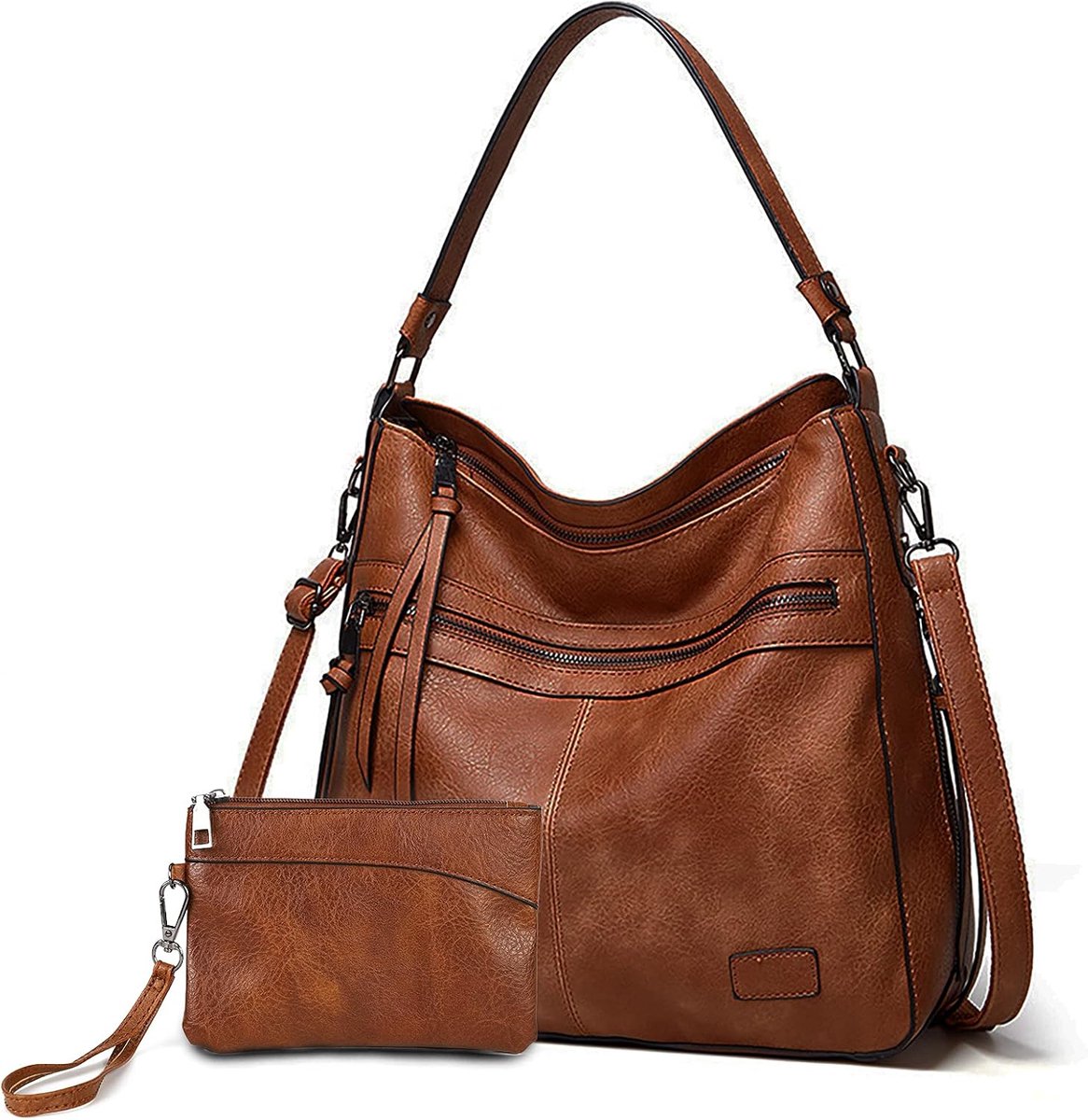 Gladdon Handbags Ladies Leather Shoulder Bag Shopper Fashion Hobo Bags Large Capacity Shoulder Bag Designer Multiple - ShopVlot