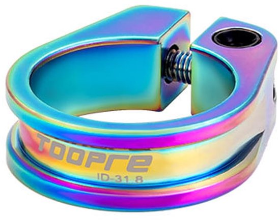 Fietszadelklem van aluminium, snelspanner voor zadelbuis 31.8mm — afbeelding 3