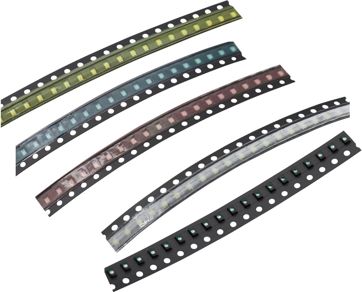 Image of 0805 LED Diode Lighting Kit SMD LED Components Kit 20P Red +20P Green +20P Yellow +20P White +20P Blue for Arduino - ShopVlot