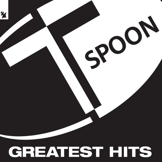 Zwart-wit albumcover met het woord 'SPOON' en 'GREATEST HITS'.