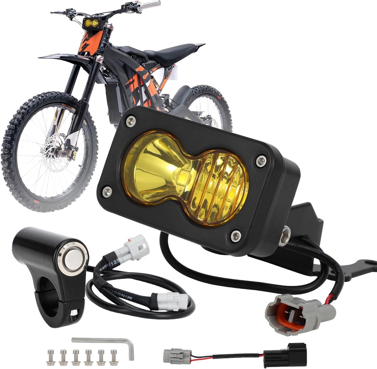 AnXin Motorbike Headlight With Headlight Switch for Surron Light Bee X/S Talaria Sting R MX4 MX3 - ShopVlot