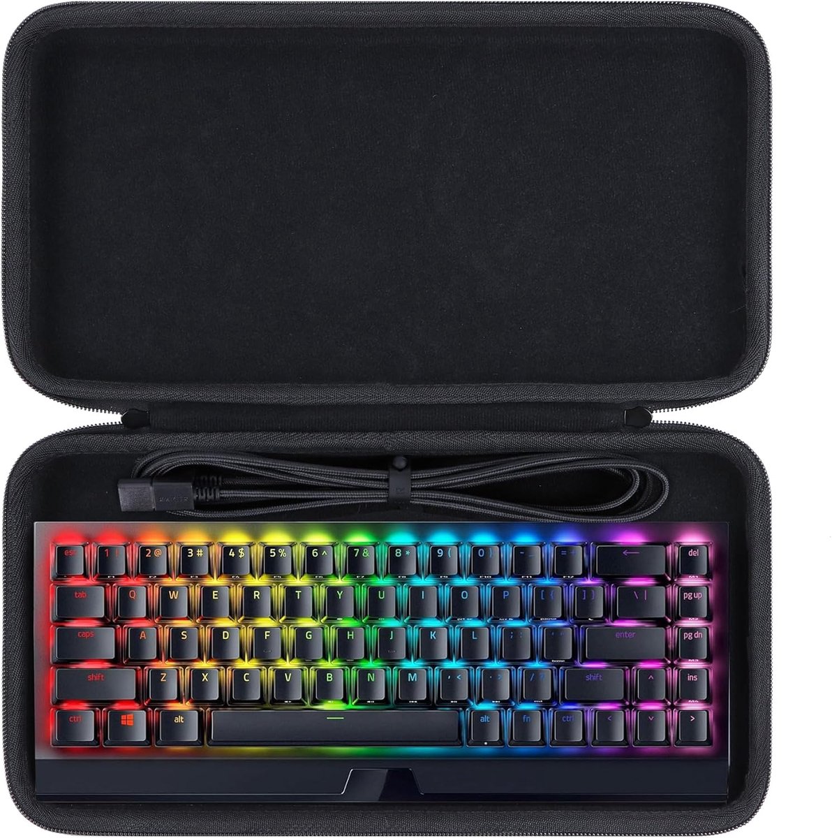 Lebakort Hard Case Compatible with Razer Huntsman/Huntsman V3 Pro mini/Blackwidow V3 mini/Snpurdiri 60%/Aula WIN60 HE - ShopVlot