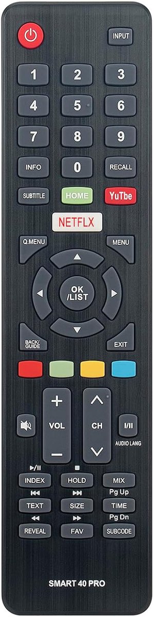 ALLIMITY Replce Remote Control Suitable for Dyon Movie Smart 32 MAX, Movie Smart 40 MAX, Movie Smart 32 XT V3, Smart - ShopVlot