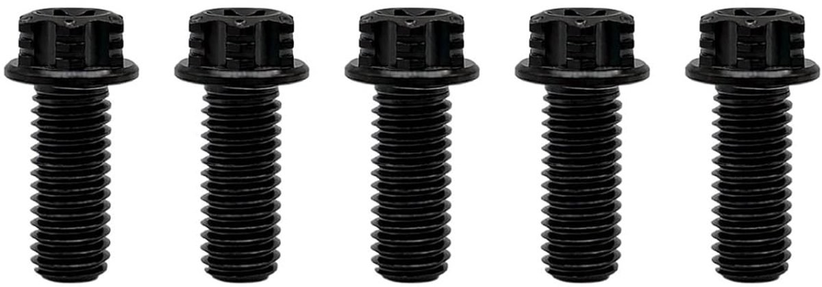 RISON-Titanium Titanium Screws, M6x1x16mm, 5pcs Flange Screw, Torx Head, Flange Screws, Hex Screws, Threaded Screws - ShopVlot