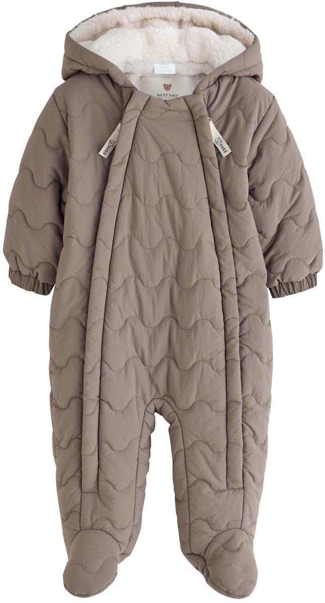 Next - Pasgeboren unisex - Doorgestikte baby-onesie - Bruin