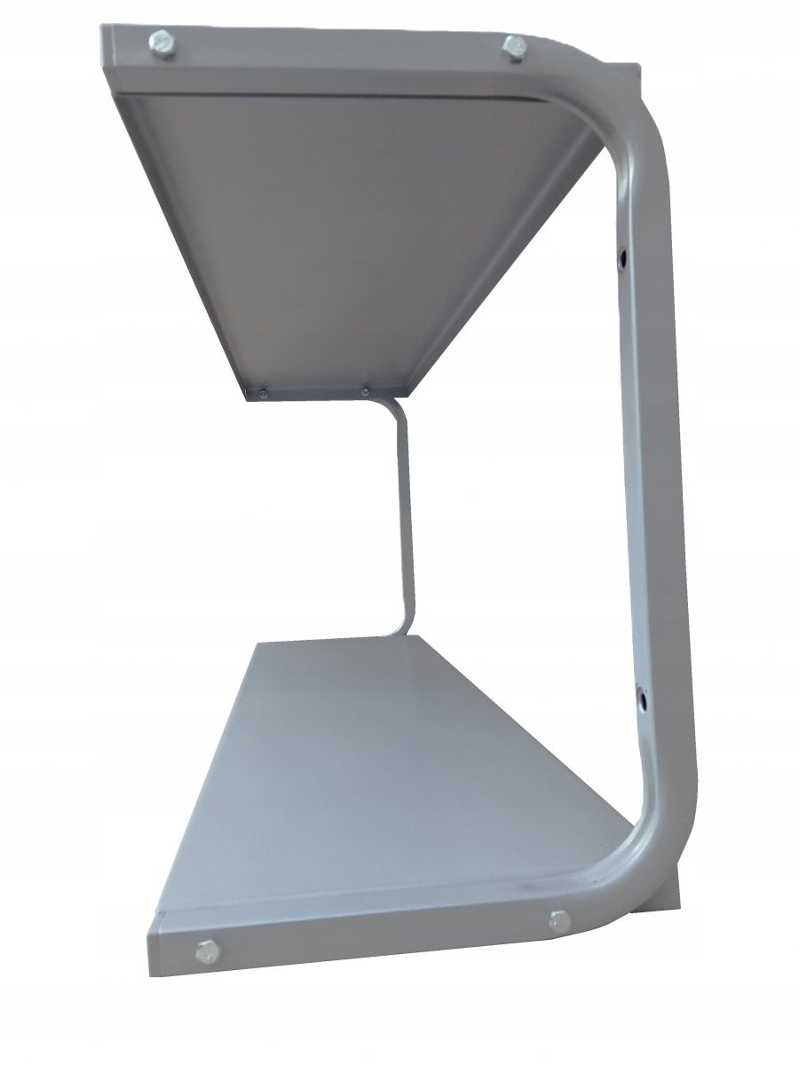 Dubbele Metalen Wandplank 55 cm - Gastronomie, Garage, Loft