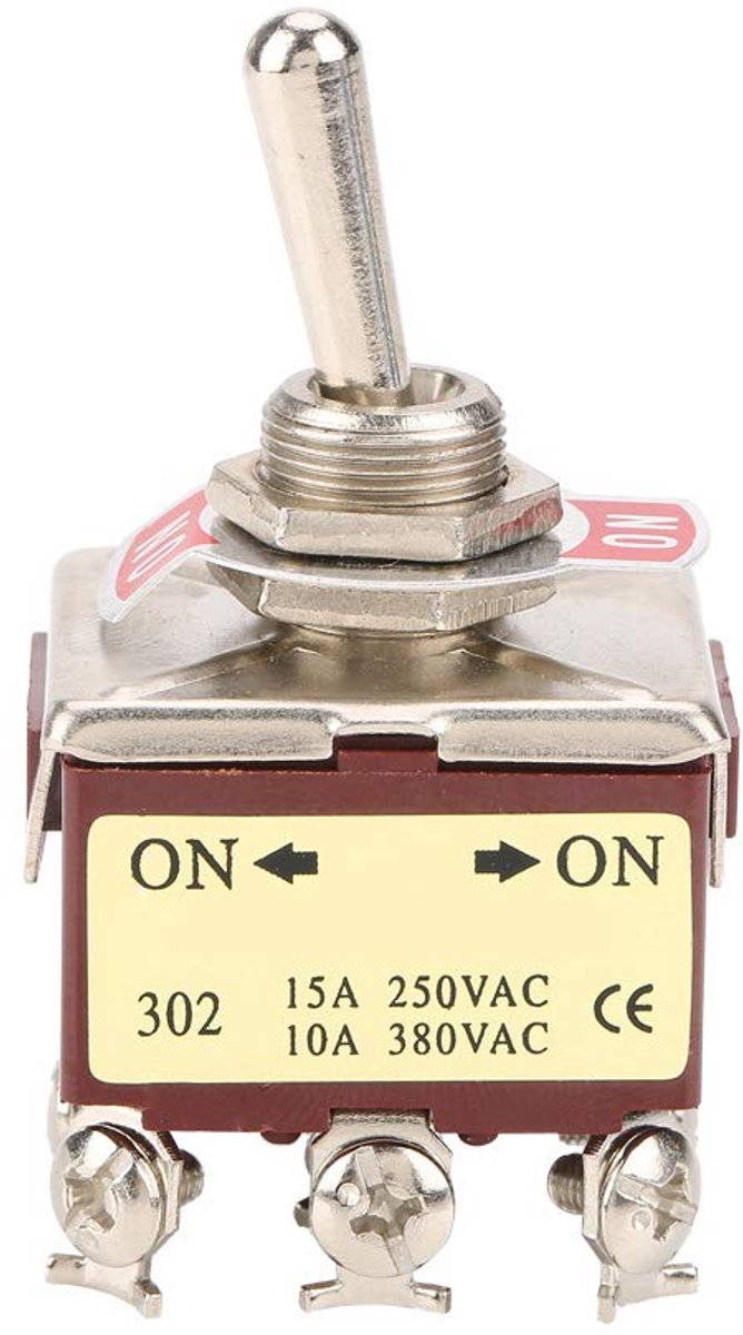 Rocker Switch 9 Pin 15A/250VAC - Duurzaam - 2 Posities - Geschikt voor auto en apparaten - ShopVlot