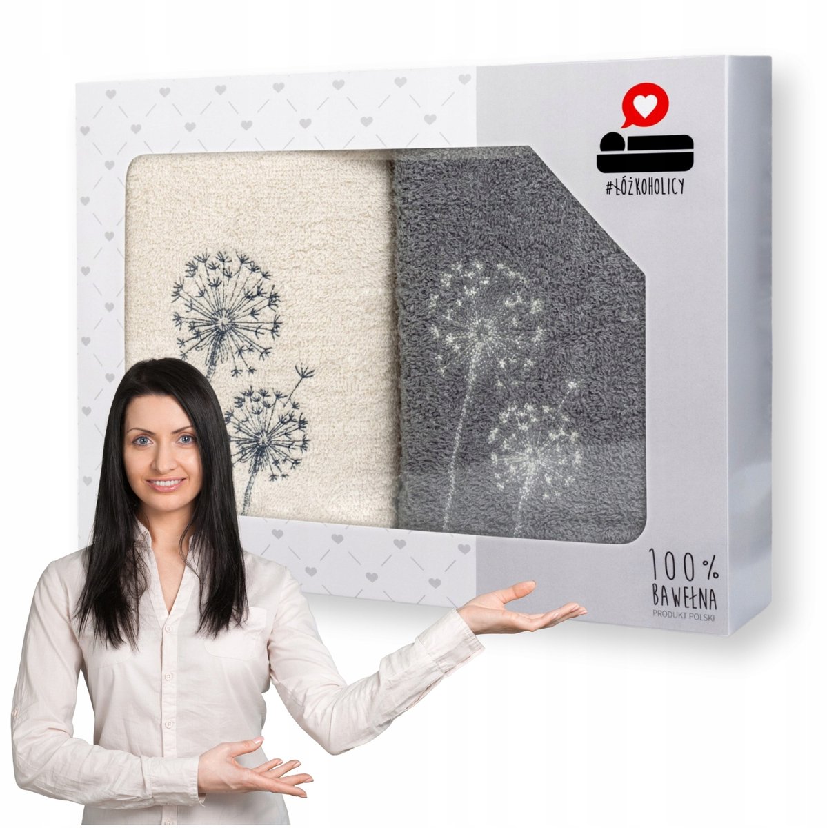 Luba Handdoek Set 2 stuks 50x100 cm - Luxe Cadeau Verpakking