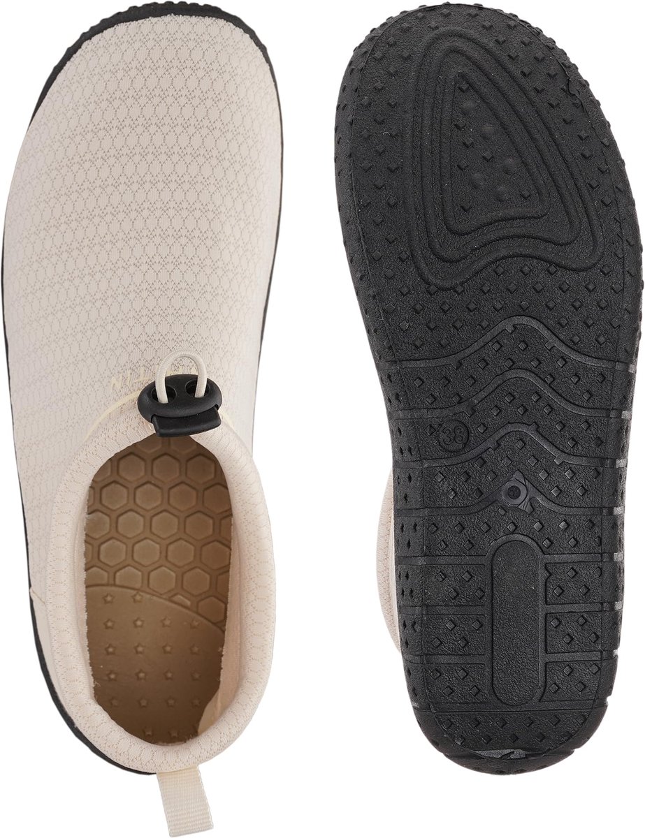 Aquaschoenen dames maat 40 - sneldrogend - beige - ideaal voor strand en zwembad - ShopVlot