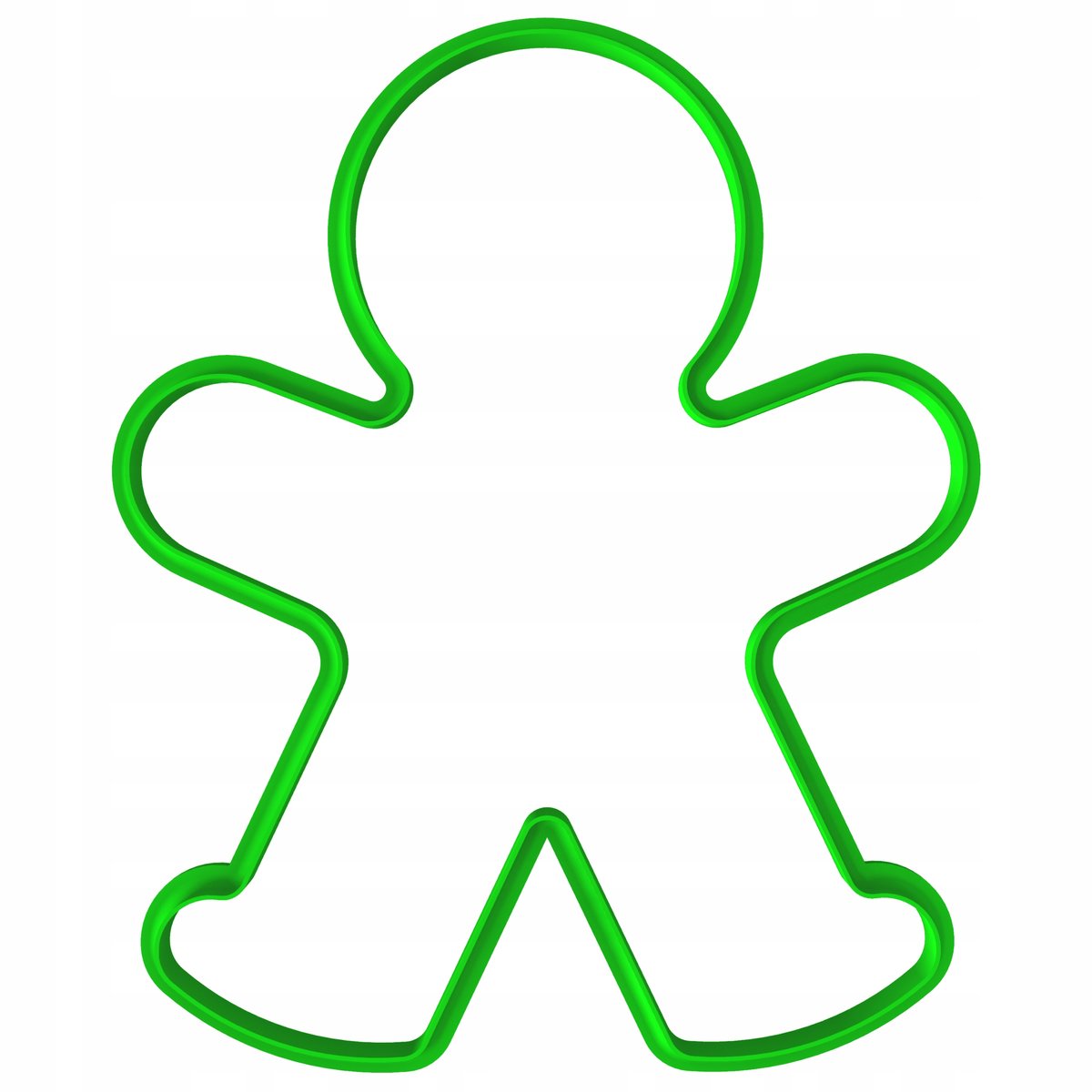 XXL Koekjesvorm Kerstman - 18cm - Vrolijke Kerstkoekjes Bakken