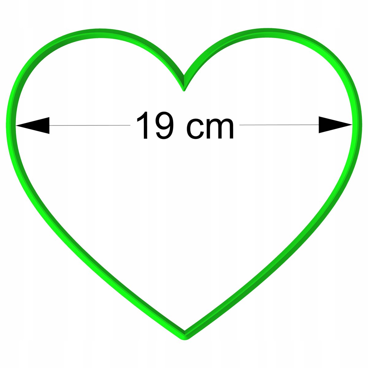 XXL Harde Koekjesvorm 19cm - Valentijnsdag & Bakplezier