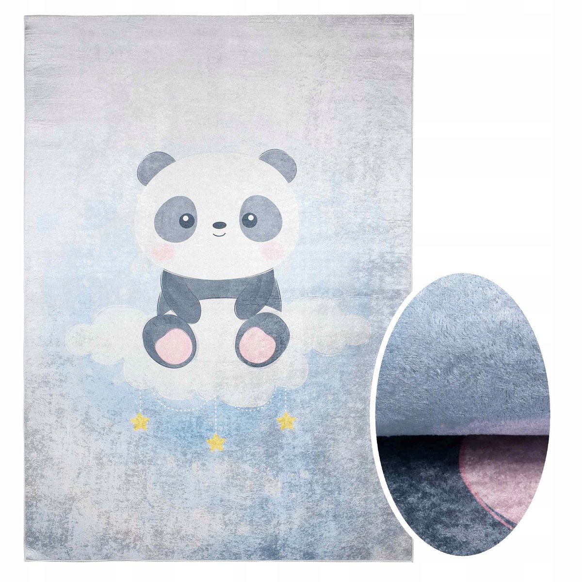 Antislip Wasbaar Fleece Panda 140x200 cm - Slim en praktisch