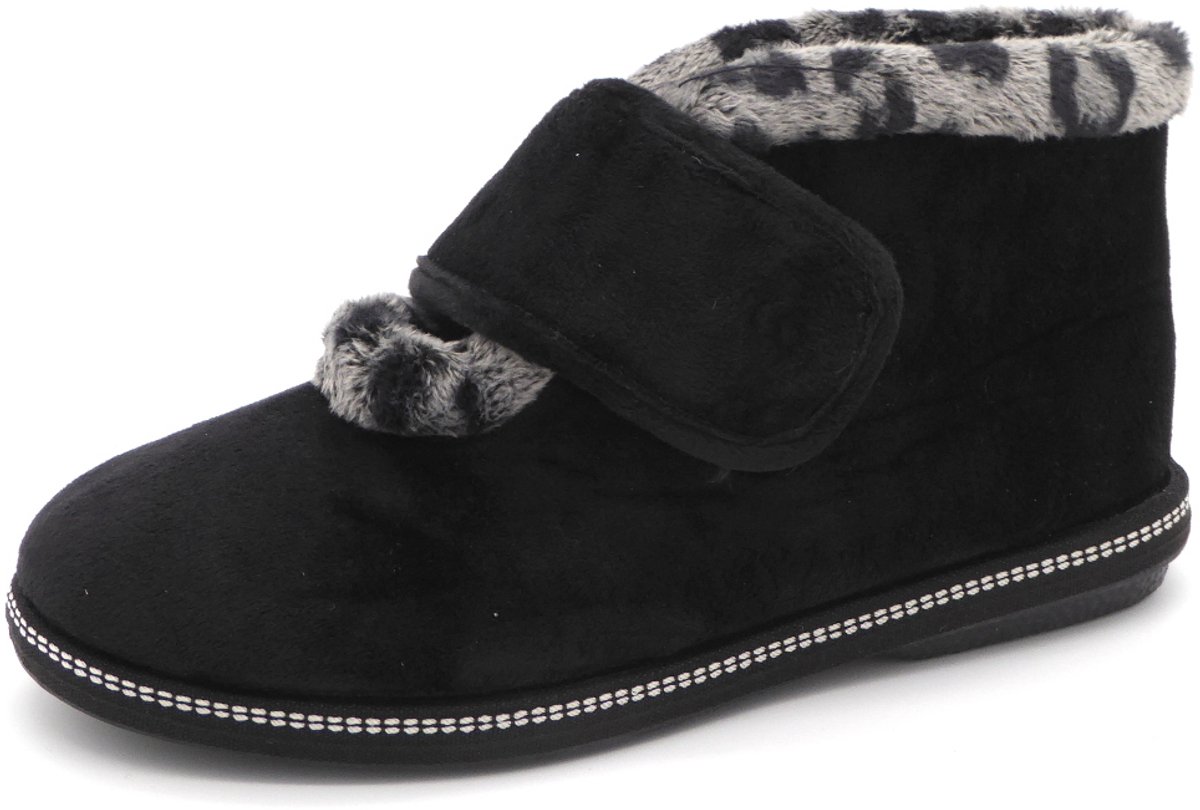 Relax Dames Pantoffel - SE20-03-PA Zwart - Maat 37