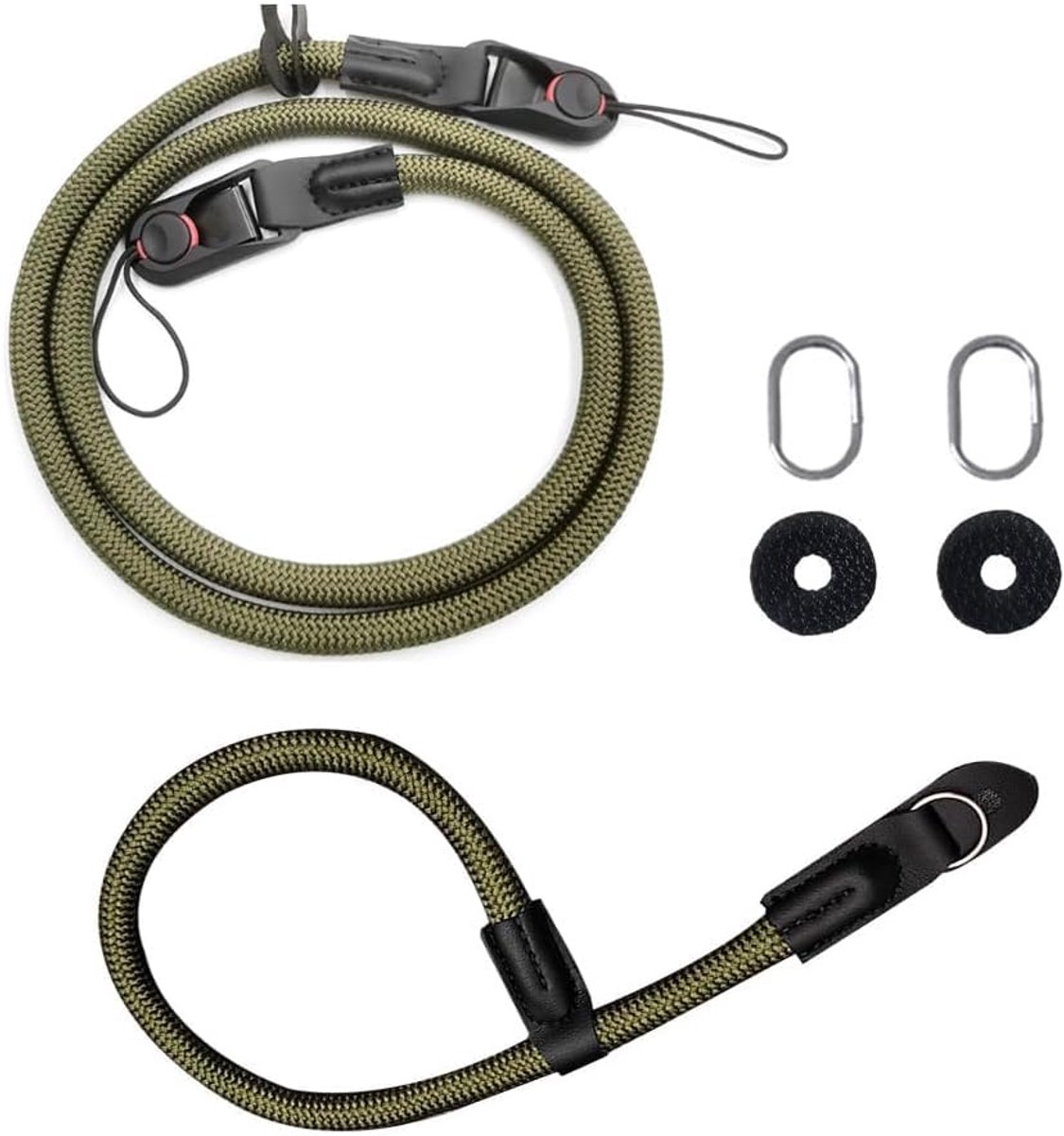 Cameraganden met snelsluiting - 2 stuks - camerariem - comfortabele schouderriem voor spiegelloze camera - ShopVlot