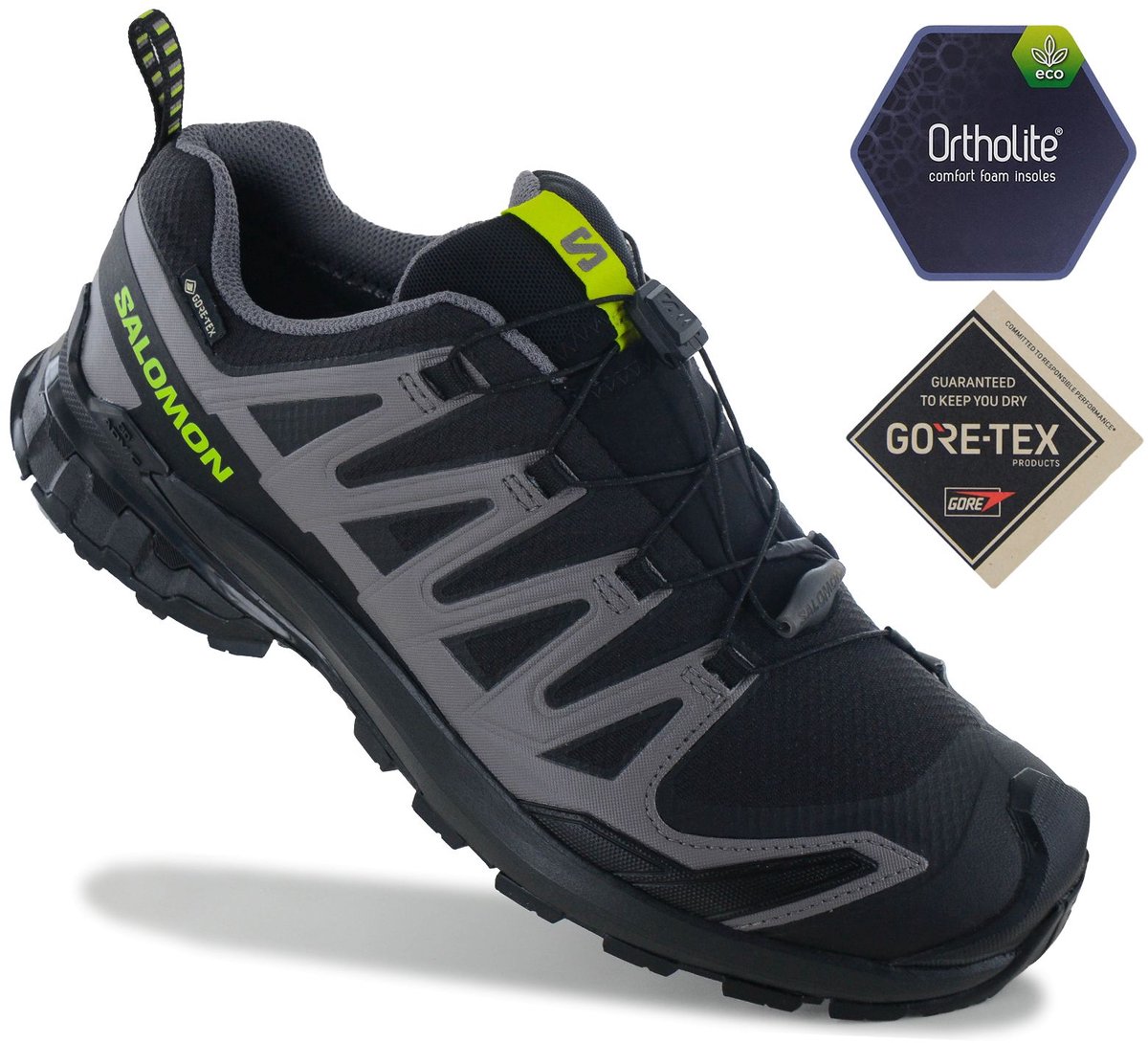 Salomon XA PRO 3D V9 GTX - GORE-TEX - Heren Wandelschoenen Trail-Running Schoenen 479873 , Maat: EU 41 1/3 UK 7.5