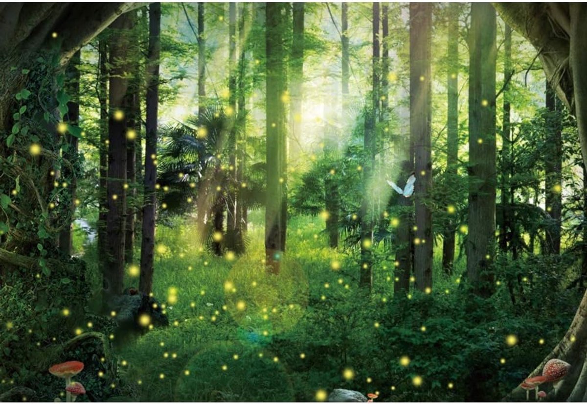 Fotografie Achtergrond 3x2m - Vinyl - Fairy Tale Forest Jungle - Perfect voor Fotoreportages - ShopVlot
