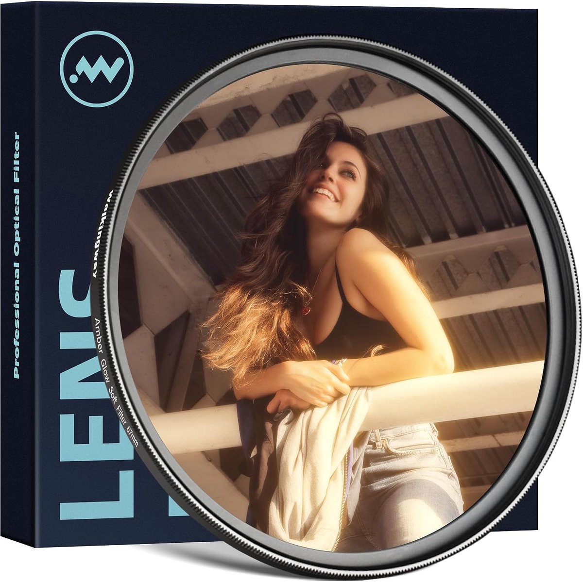 Soft filter 77 mm amber glow - warme oranje tint - zacht contrast - ideaal voor portretten - ShopVlot